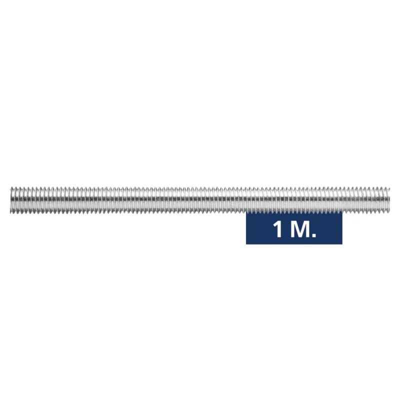 Draadeind verzinkt 1 meter M5 1 draadeind