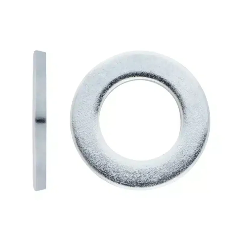 Vlakke sluitring verzinkt EN ISO 3822-1 HOV140 / DIN 125A M10 (100ST) 1 a close up of a metal ring