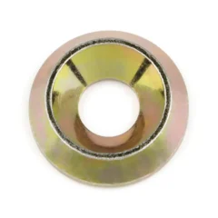 Conische ring spaanplaatschroef geel geanodiseerd