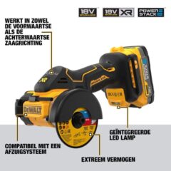 DCS438E2T Meer details over slijpmachine DeWalt