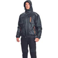 ZIJL Pilot Waterdichte winterjas met gratis muts! 6 a man wearing a black jacket
