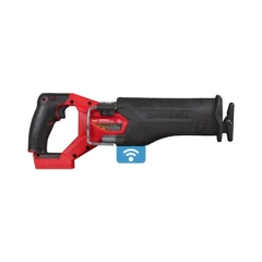 a black and red saw