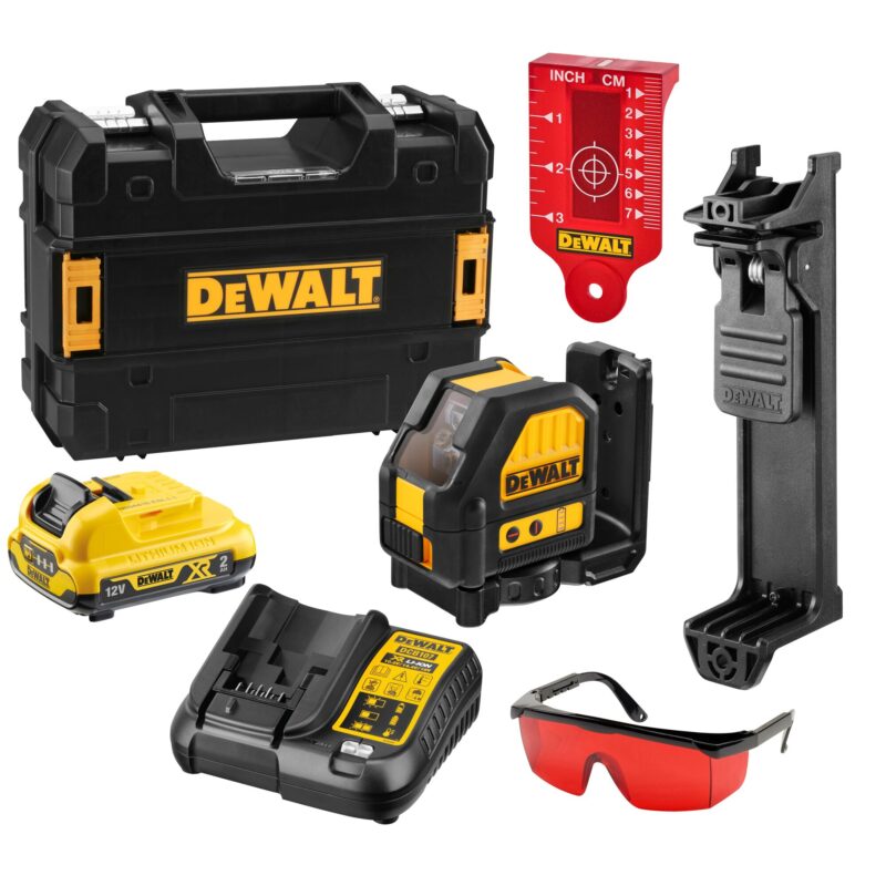 DEWALT Zelfnivellerende kruislijnlaser 12V XR - Rood 1 DEWALT Zelfnivellerende kruislijnlaser 12V XR - Rood