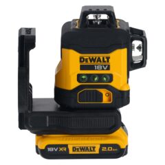 DEWALT 18V XR Borstelloze SET: 3x360° Compact Laser + Boorm. + 2x2.0Ah