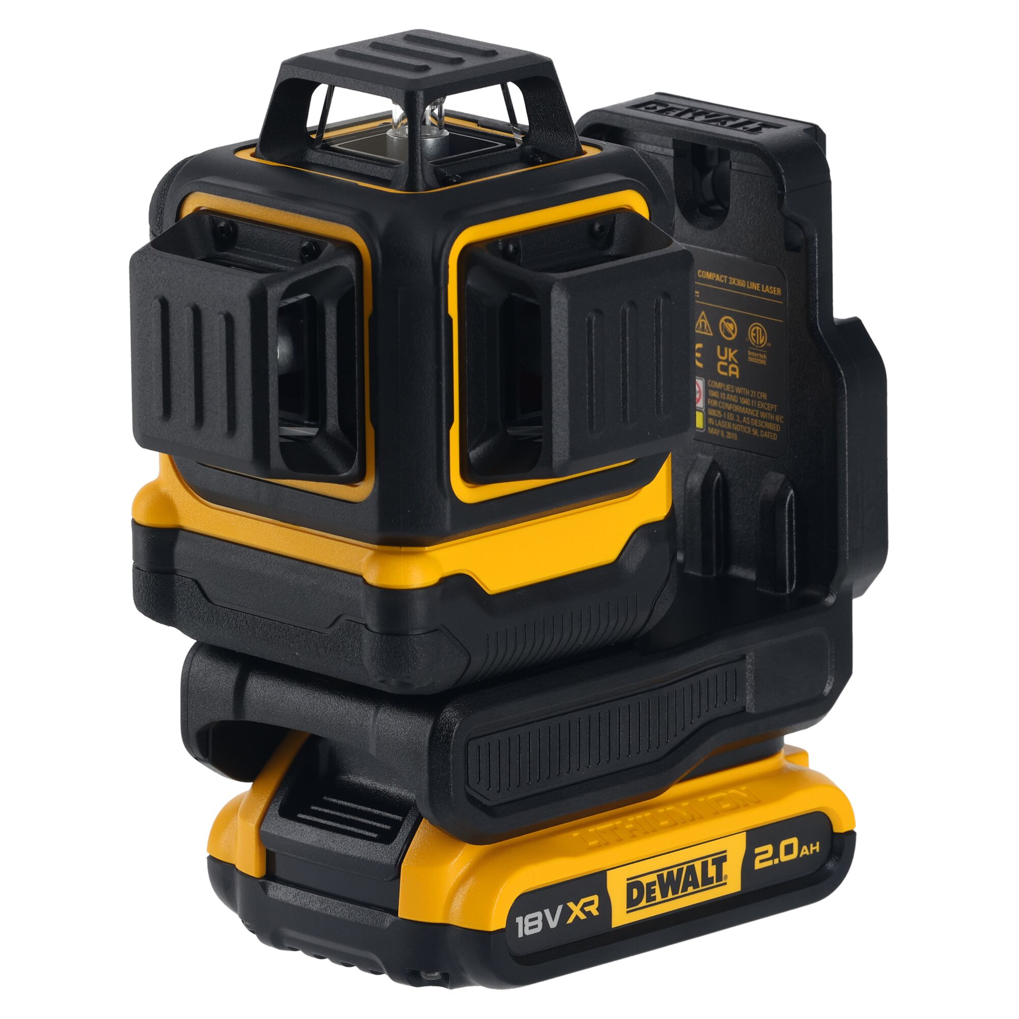 DEWALT 18V 3x360 Compact Laser - groen 5 DEWALT 18V 3x360 Compact Laser - groen - Afbeelding 5