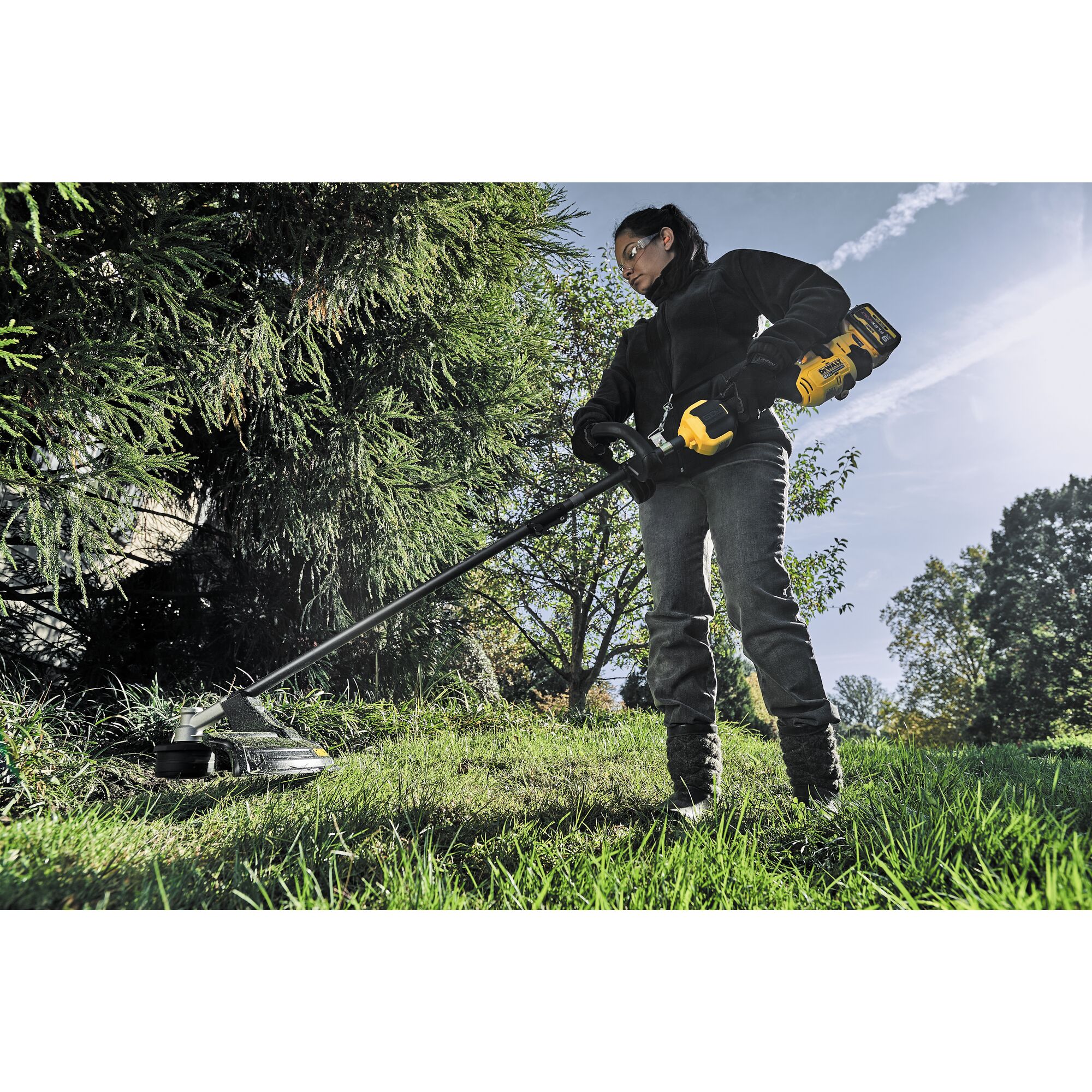 DEWALT 54V XR FLEXVOLT Split boom grastrimmer (met 9.0Ah accu en lader) 6 DEWALT 54V XR FLEXVOLT Split boom grastrimmer (met 9.0Ah accu en lader) - Afbeelding 6