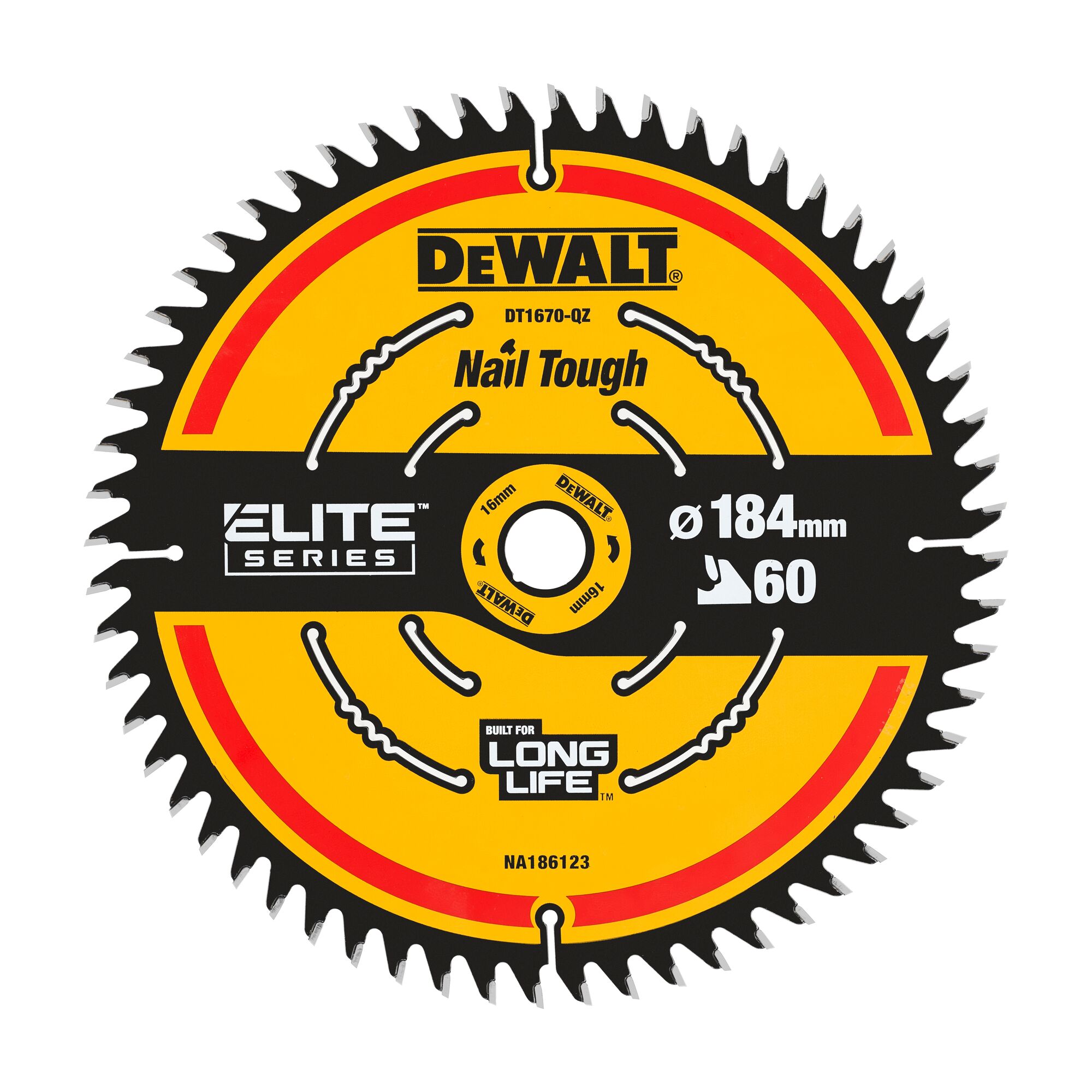 CZB Elite 184x16x60t, wisseltand, positief 7°, kerf 1,65mm 1 CZB Elite 184x16x60t, wisseltand, positief 7°, kerf 1,65mm