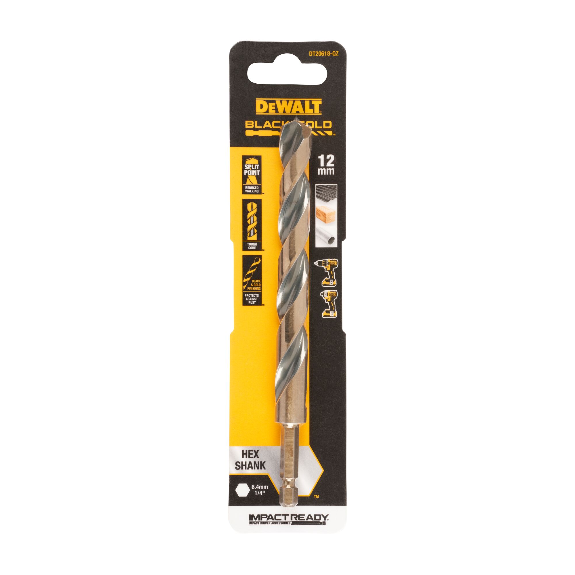 IMPACT Black & Gold HEX 12mm 3 IMPACT Black & Gold HEX 12mm - Afbeelding 3