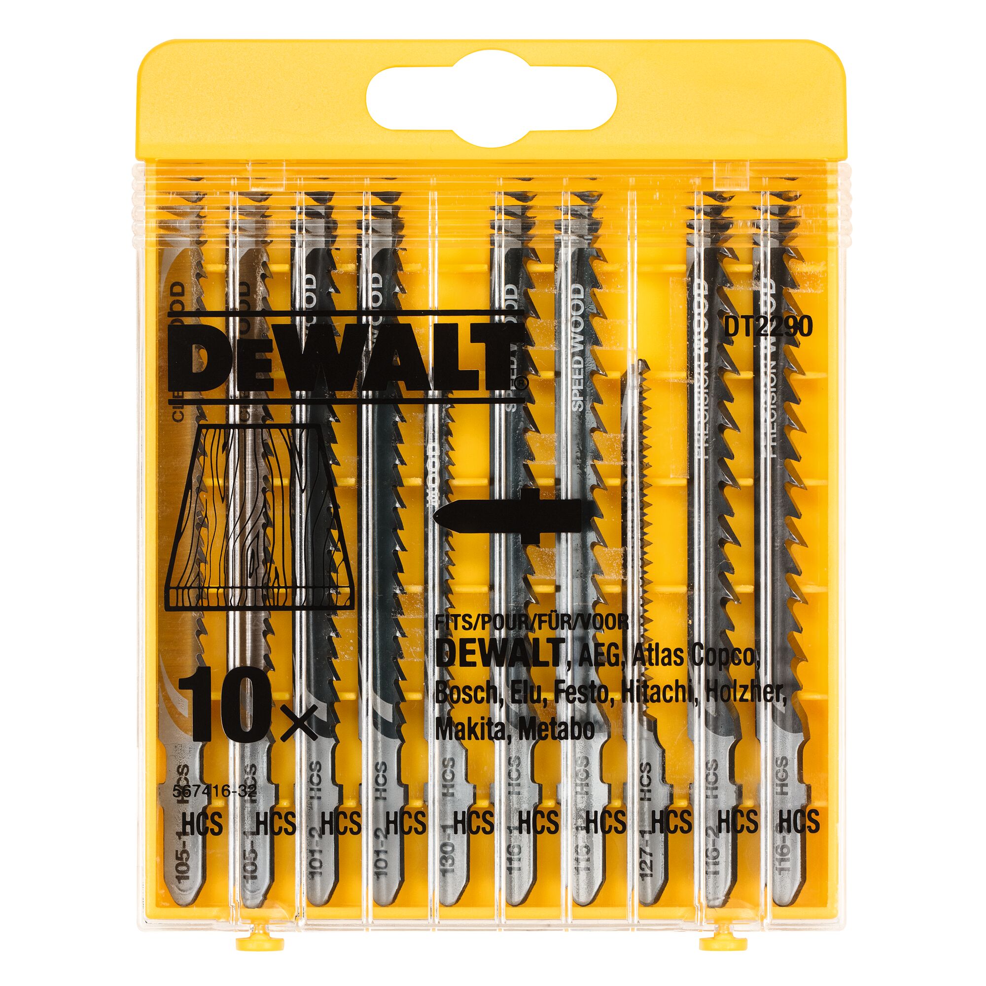 Cassette, 10-delig, decoupeerzaagbladen voor hout 3 Cassette, 10-delig, decoupeerzaagbladen voor hout - Afbeelding 3