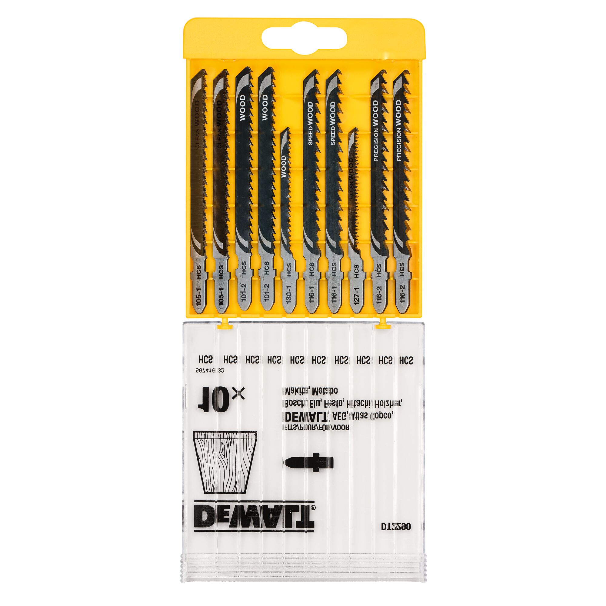 Cassette, 10-delig, decoupeerzaagbladen voor hout 4 Cassette, 10-delig, decoupeerzaagbladen voor hout - Afbeelding 4
