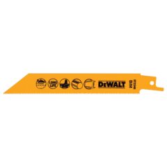 Reciprozaagblad BiM,152x1,4mm ferro- en non-ferro metaal <3mm (accu) 6 Ecomm Large DT2346 F1