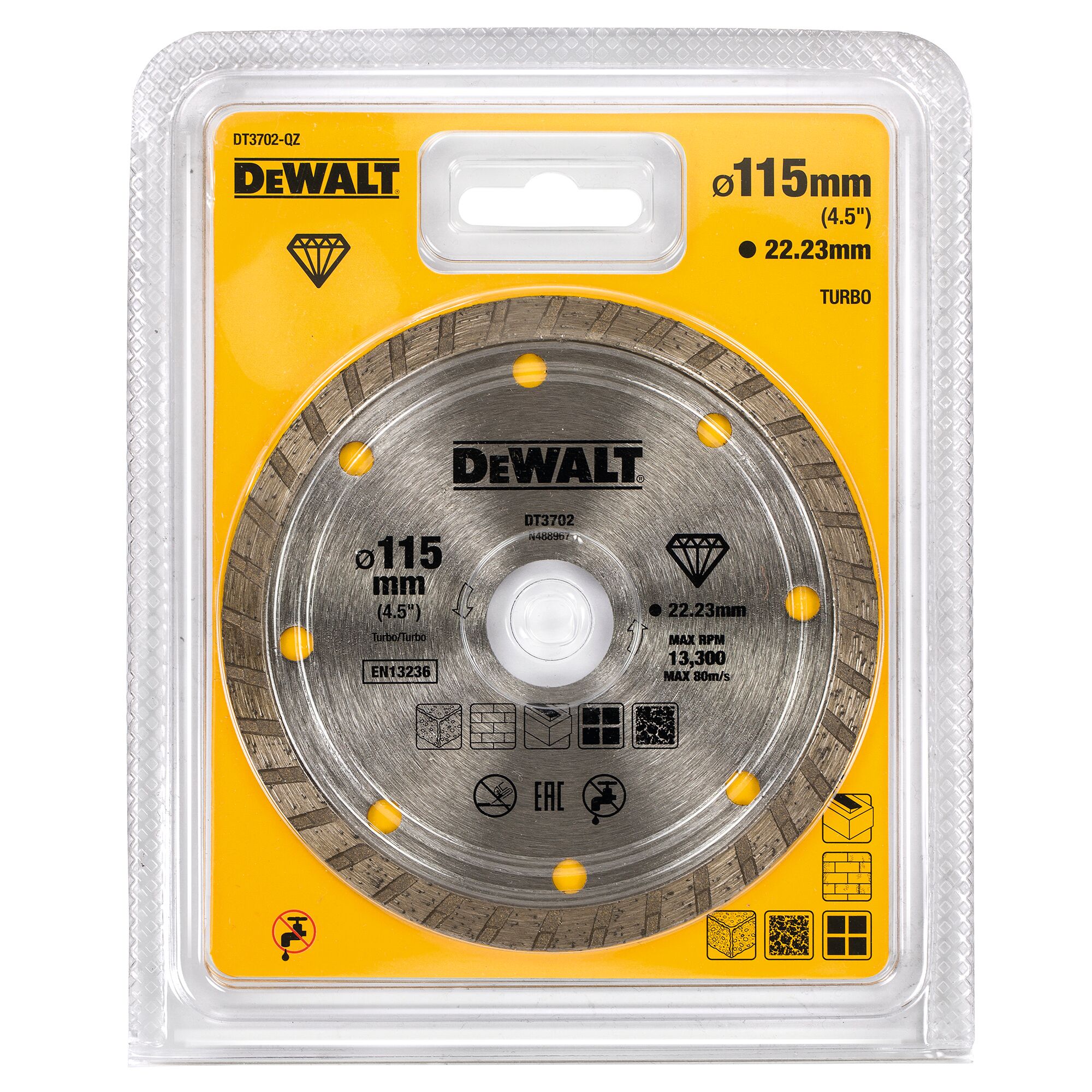 Diamantblad, turbo, Ø115mm, universeel 2 Diamantblad, turbo, Ø115mm, universeel - Afbeelding 2