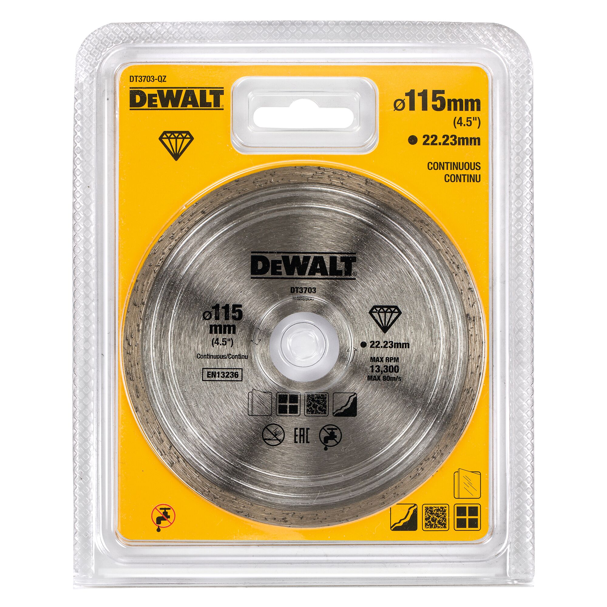 Diamantblad, met gesloten rand, Ø115mm 2 Diamantblad, met gesloten rand, Ø115mm - Afbeelding 2