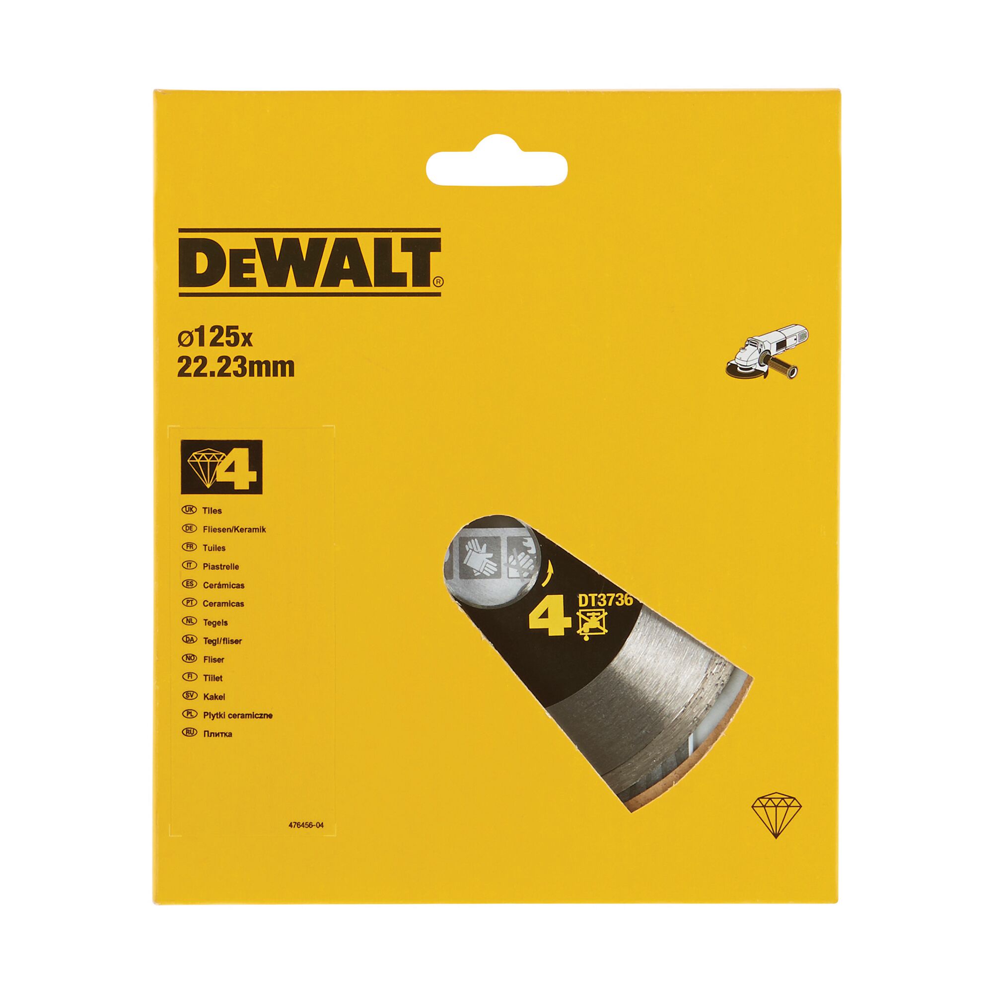 Diamantblad, gesinterd, voor tegels, Ø125mm 2 Diamantblad, gesinterd, voor tegels, Ø125mm - Afbeelding 2