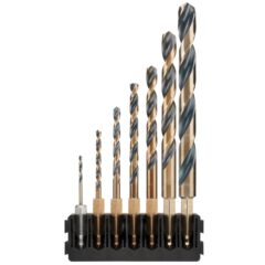 7 stuks houder + Black & Gold HEX-aansluiting 2mm, 3mm, 4mm, 5mm, 6mm, 8mm, 10mm