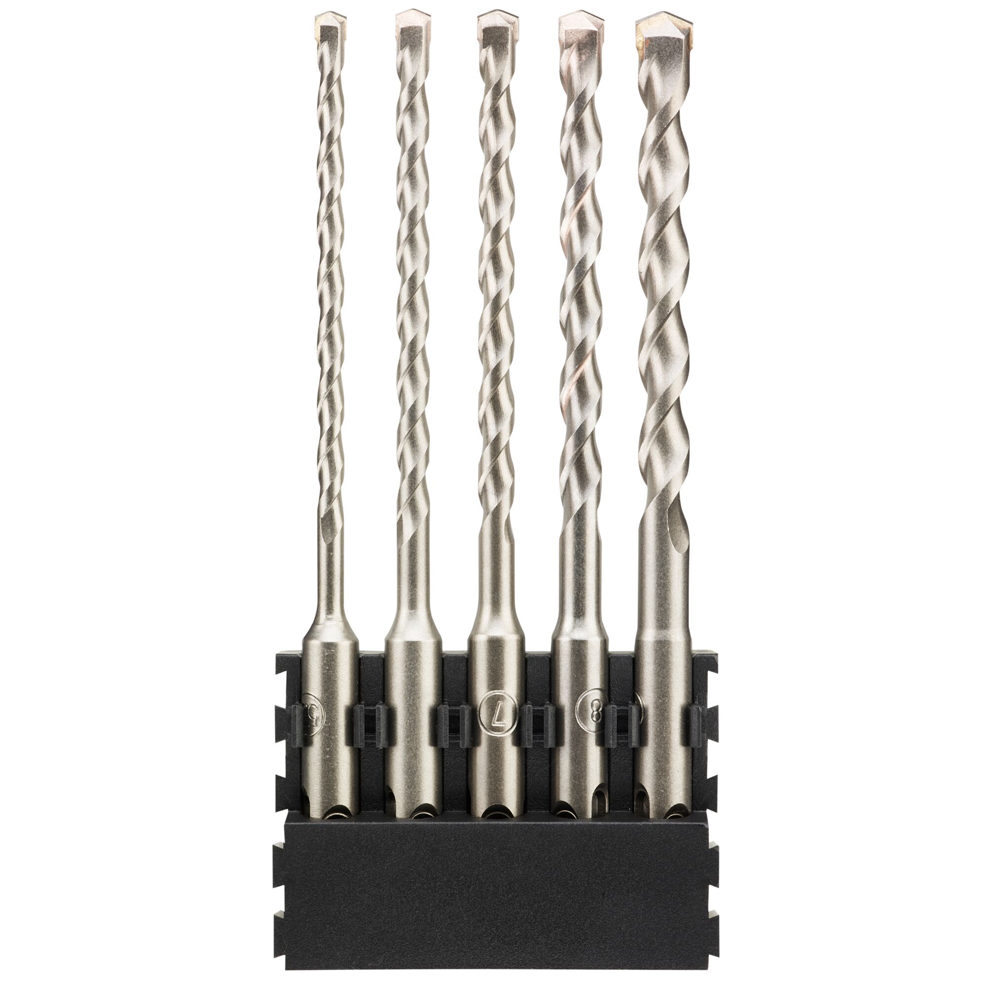 5 stuks houder + SDS Plus 5.5x160mm x1, 6x160mm x1, 7x160mm x1, 8x160mm x1, 10x160mm x1 1 5 stuks houder + SDS Plus 5.5x160mm x1, 6x160mm x1, 7x160mm x1, 8x160mm x1, 10x160mm x1