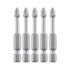 50mm torsion pozidriv schroefbit met extra grip ribben, Pz2