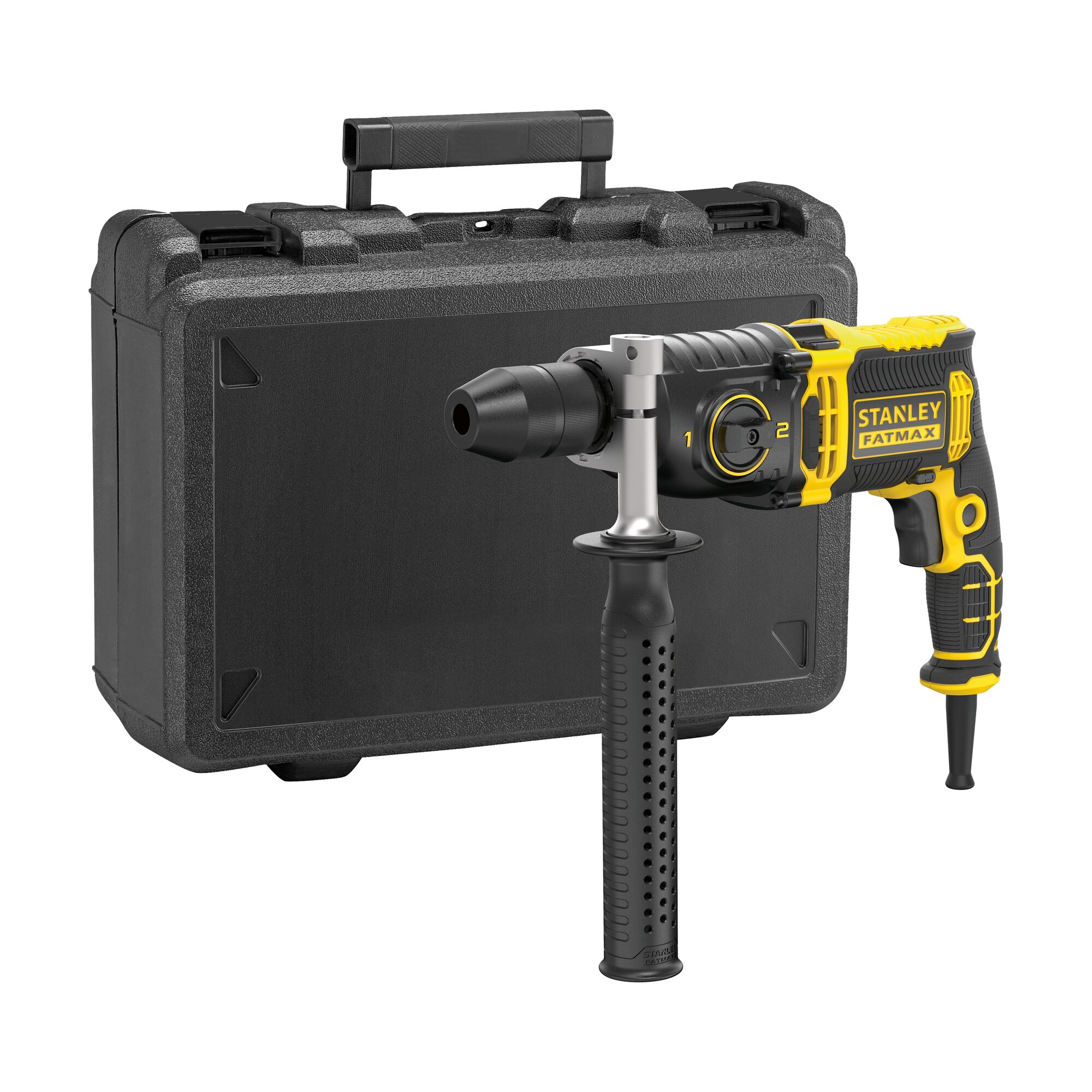 STANLEY FATMAX 1100W Klopboormachine met 2 Snelheden in koffer 8 STANLEY FATMAX 1100W Klopboormachine met 2 Snelheden in koffer - Afbeelding 8