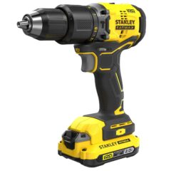 STANLEY FATMAX V20 18V Brushless Schroef-/klopboormachine in koffer (met 2x 2.0Ah accu en lader)