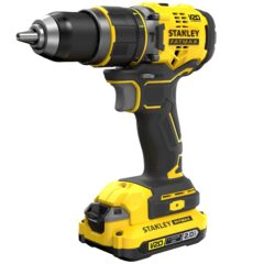STANLEY FATMAX V20 18V Brushless Schroef-/klopboormachine in koffer (met 2x 2.0Ah accu en lader)