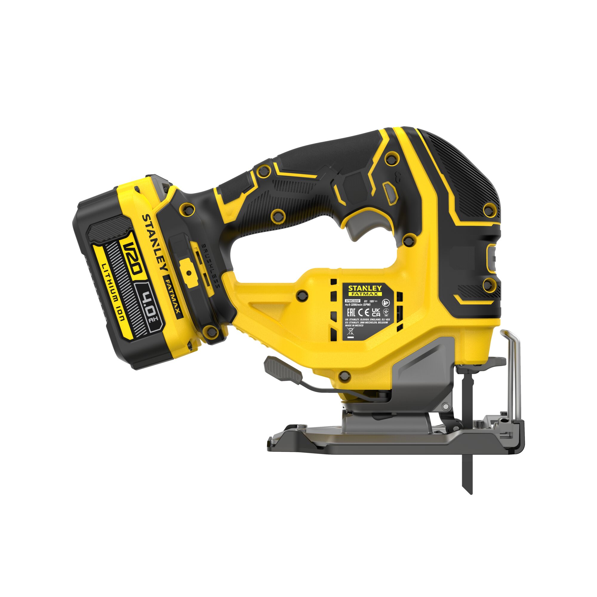 STANLEY FATMAX V20 18V 2x4.0Ah BL Pendeldecoupeerzaag 4 STANLEY FATMAX V20 18V 2x4.0Ah BL Pendeldecoupeerzaag - Afbeelding 4