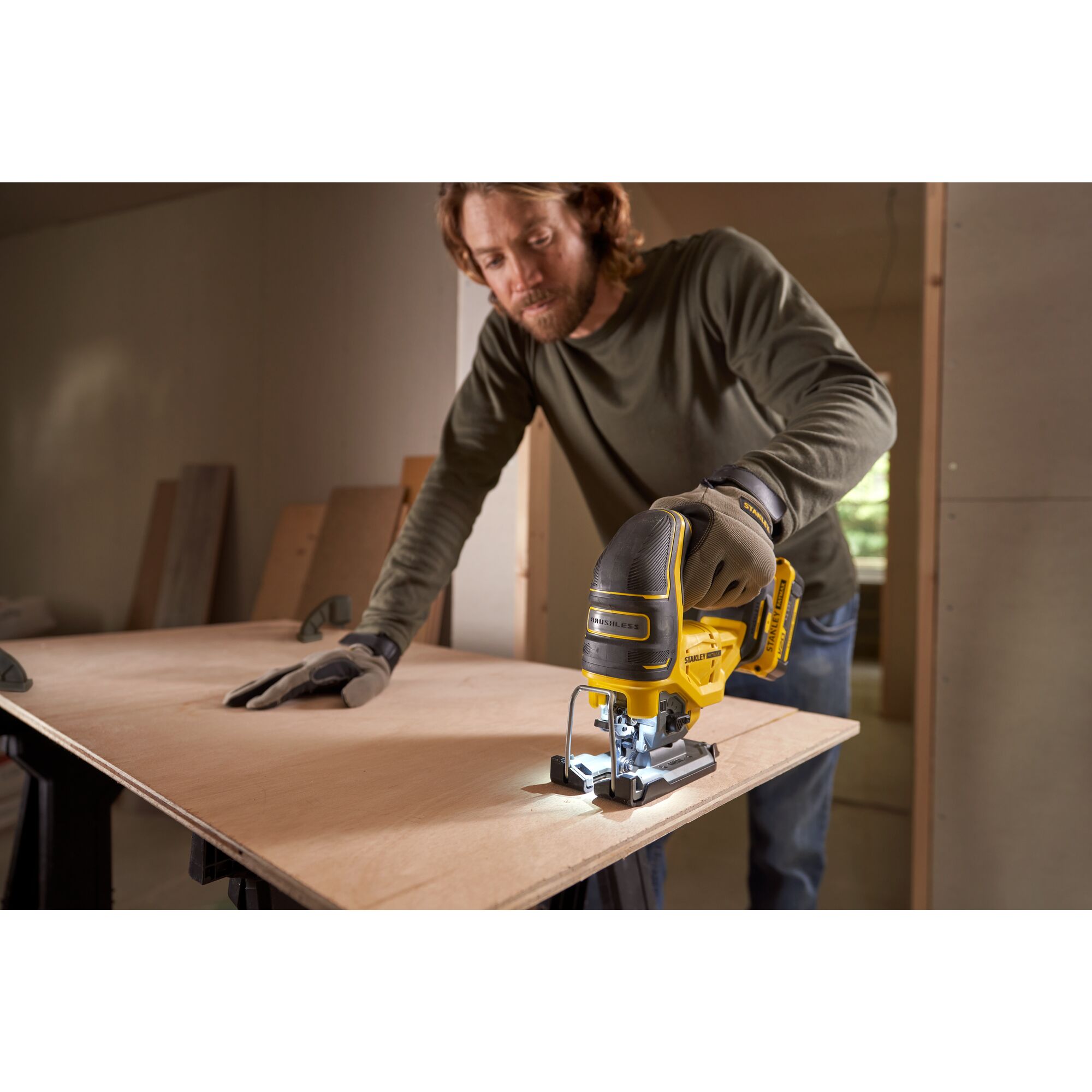 STANLEY FATMAX V20 18V 2x4.0Ah BL Pendeldecoupeerzaag 9 STANLEY FATMAX V20 18V 2x4.0Ah BL Pendeldecoupeerzaag - Afbeelding 9
