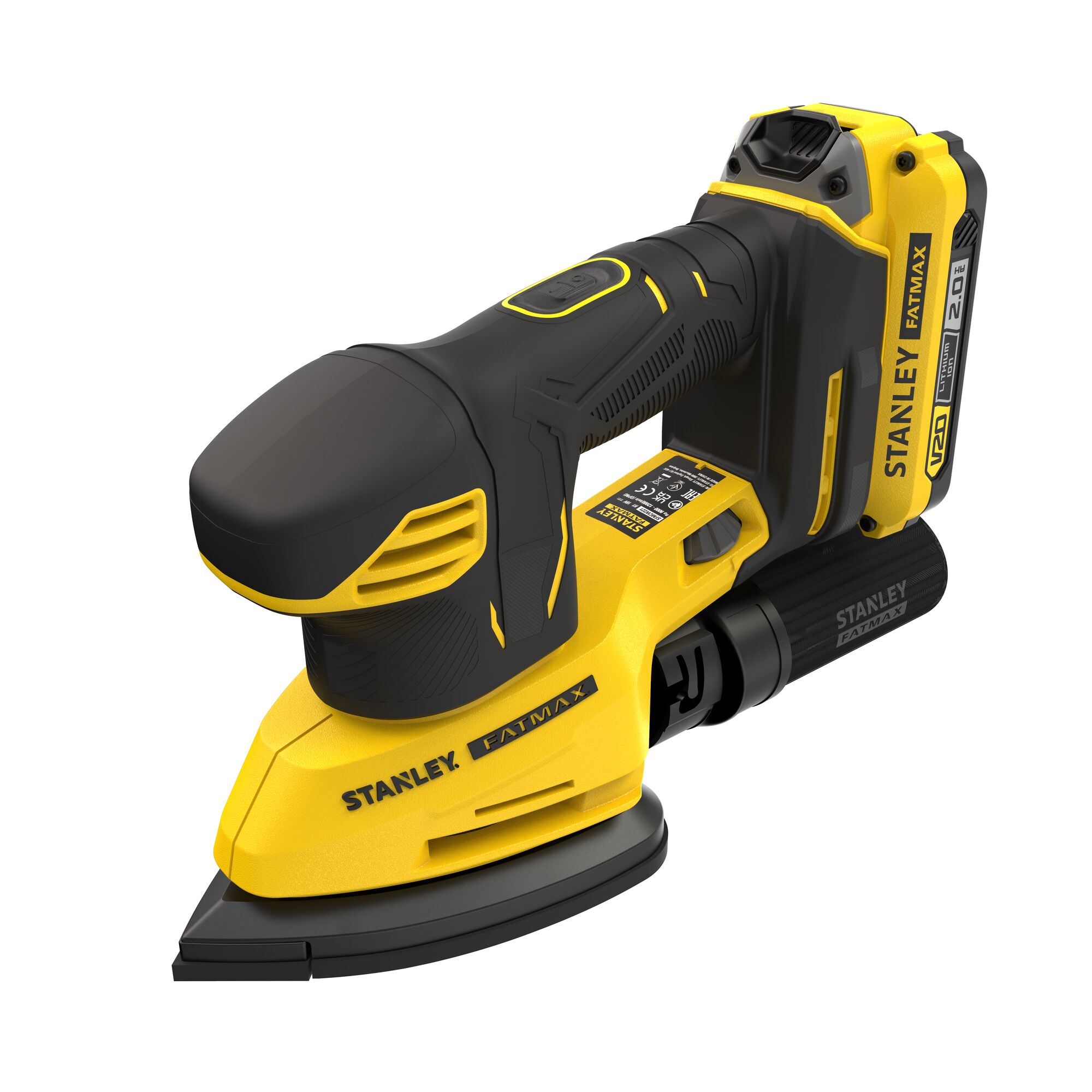 STANLEY FATMAX V20 18V Detailschuurmachine in softbag (met 2.0Ah accu en lader) 5 STANLEY FATMAX V20 18V Detailschuurmachine in softbag (met 2.0Ah accu en lader) - Afbeelding 5