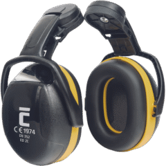 ED 2C gehoorb,-helm EAR DEFENDER geel