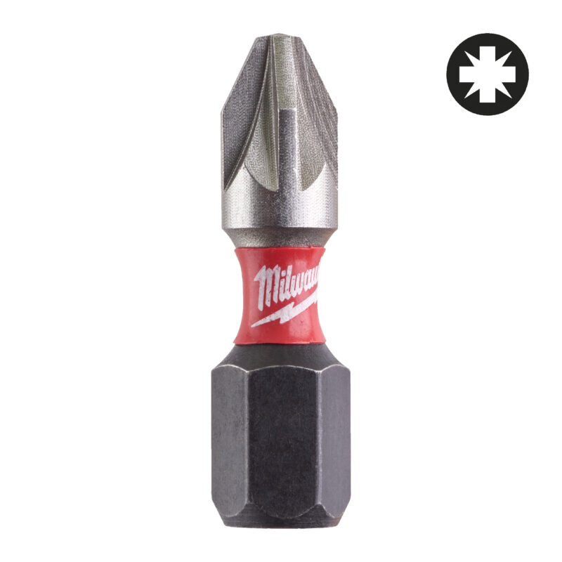 Milwaukee CD Shockwave IR PZ 2 x 25 mm (25-delig) - 10 stuks. 1 Milwaukee CD Shockwave IR PZ 2 x 25 mm (25-delig) - 10 stuks.