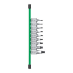 Milwaukee Doppenset 1/2˝ FOUR FLAT™ op rail (9-delig)