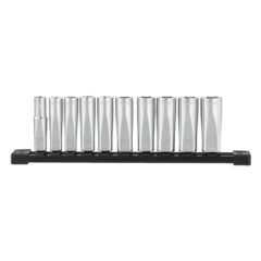 Milwaukee 3/8” doppenset lang (10-delig)