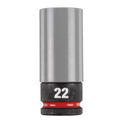 Milwaukee SHOCKWAVE 1/2 Slagmoerdop met sleeve HEX 22 mm