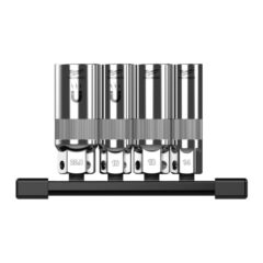 Milwaukee 3/8" bougiedoppenset op rail (4-delig)