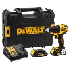DEWALT Borstelloze Compacte Schroef-boormachine 18V XR (in TSTAK koffer, met 2x 1,5 Ah accu en XR lader) 13 Ecomm Large DCD708S2T K1