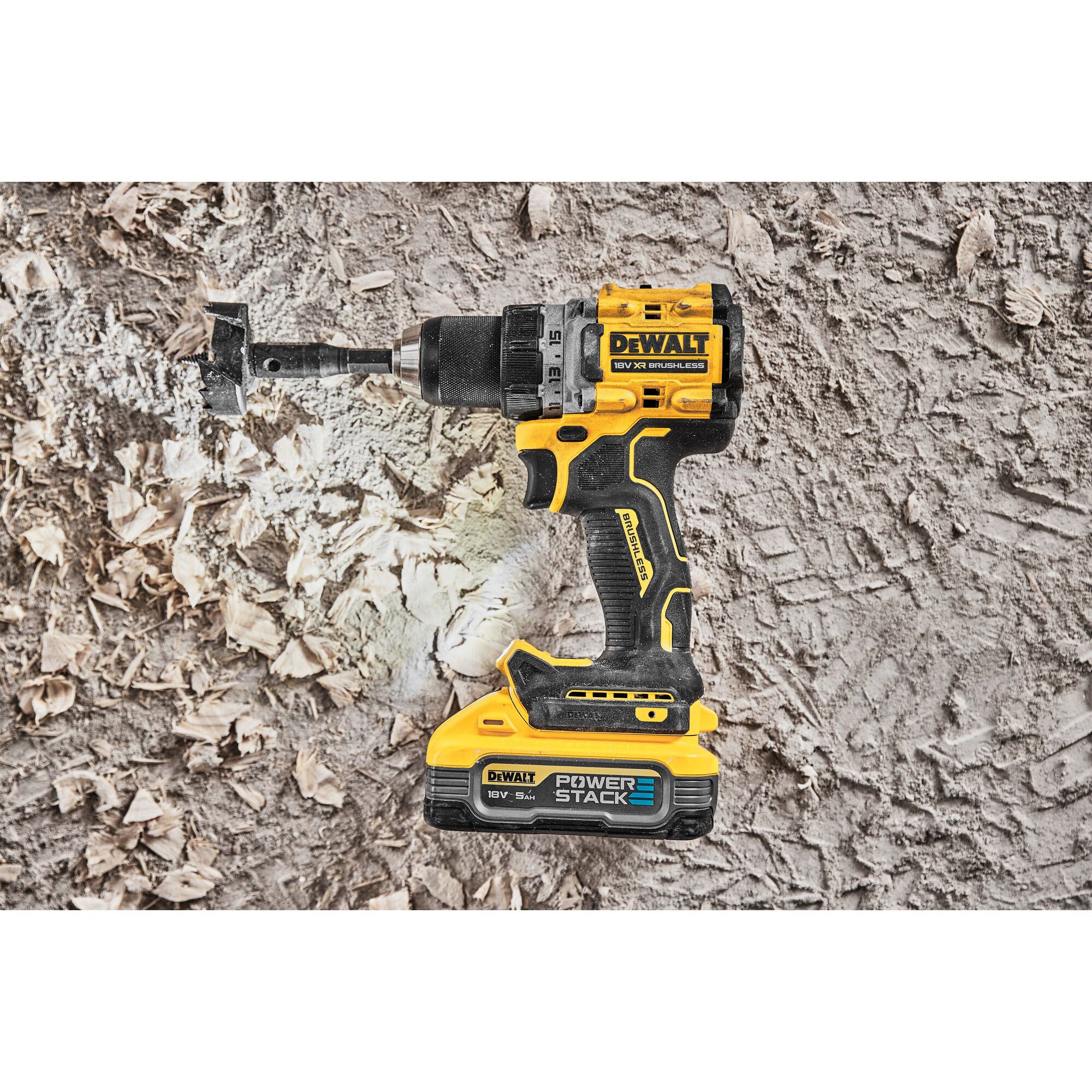 DEWALT Borstelloze Compacte Schroef-boormachine 18V XR (in TSTAK koffer, met 2x 5.0 Ah POWERSTACK accu en lader) 8 DEWALT Borstelloze Compacte Schroef-boormachine 18V XR (in TSTAK koffer, met 2x 5.0 Ah POWERSTACK accu en lader) - Afbeelding 8