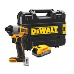 DEWALT Borstelloze Slagschroevendraaier 18V XR (in TSTAK koffer, met 1x 1.7 Ah POWERSTACK accu, zonder lader)