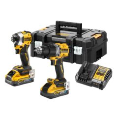 DEWALT 18V XR Compact Borstelloze Twin kit DCD805DCF850 met 2x 5.0Ah POWERSTACK accu in TSTAK koffer - Afbeelding 8