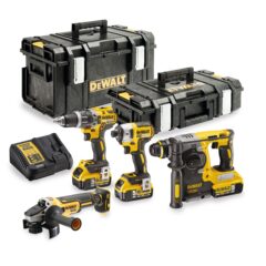 DEWALT Voordeelset 18V XR (TOUGHSYSTEM DS300 en DS150, met 1x DCH273, 1x DCD796,1 x DCF887, 1x DCG405, 3x 5.0 Ah accu en XR multilader) 3 Ecomm Large DCK422P3 1