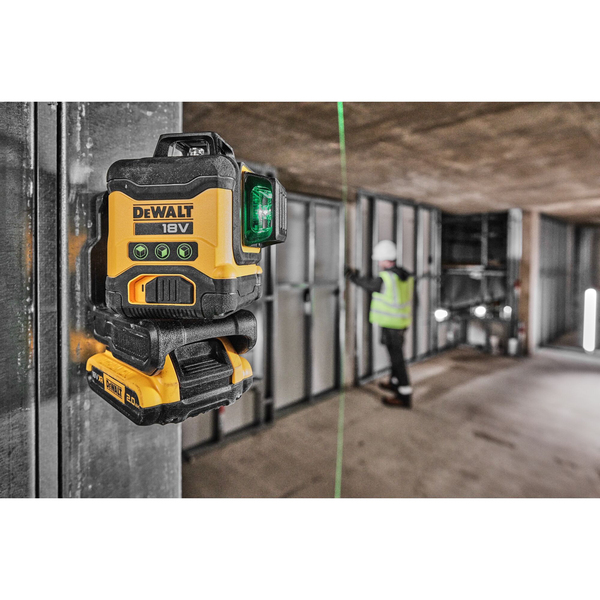 DEWALT 18V 3x360 Compact Laser - groen 20 DEWALT 18V 3x360 Compact Laser - groen - Afbeelding 20