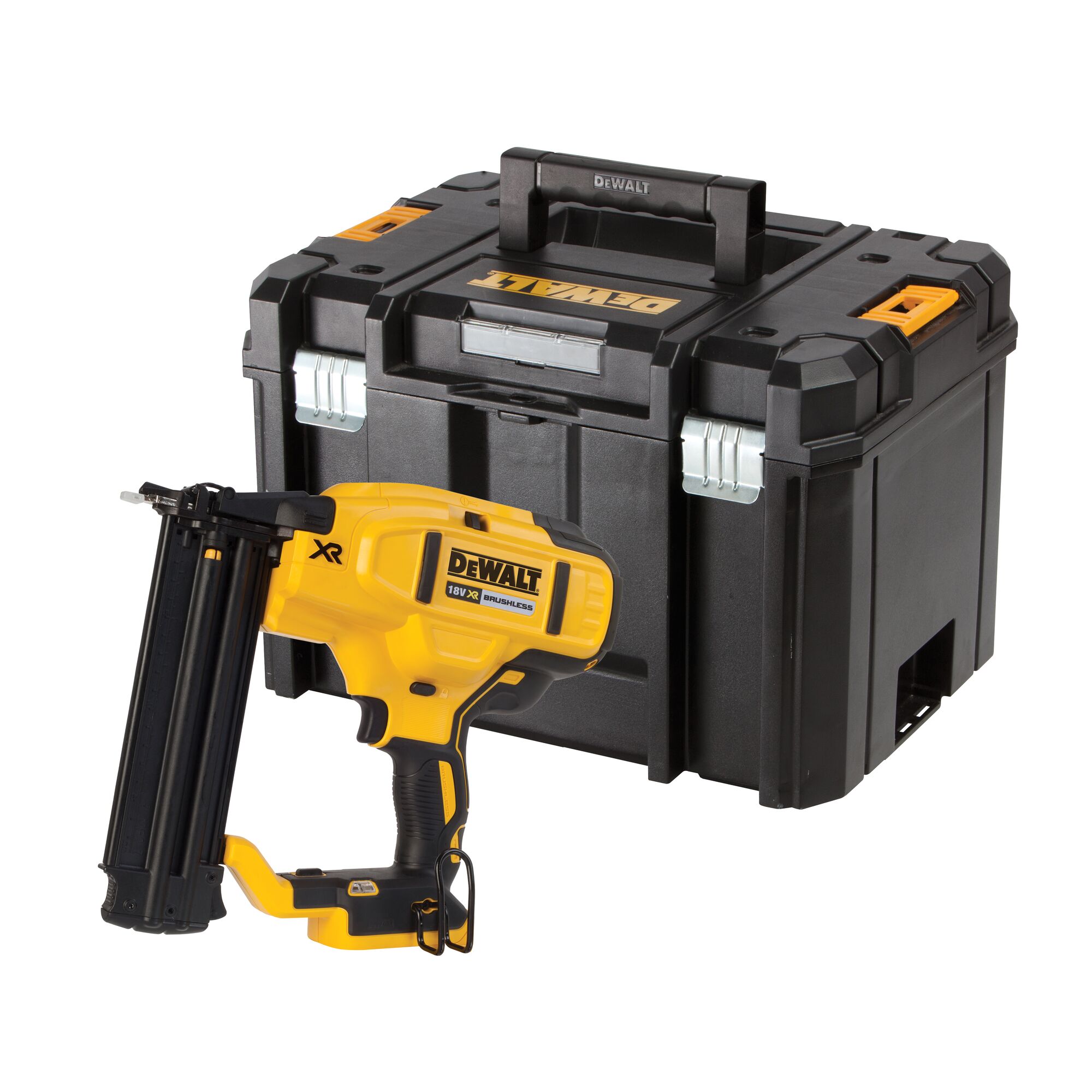 DEWALT Borstelloze Minibrad Tacker 18V XR 18Ga (in TSTAK koffer, zonder accu en lader) 1 DEWALT Borstelloze Minibrad Tacker 18V XR 18Ga (in TSTAK koffer, zonder accu en lader)
