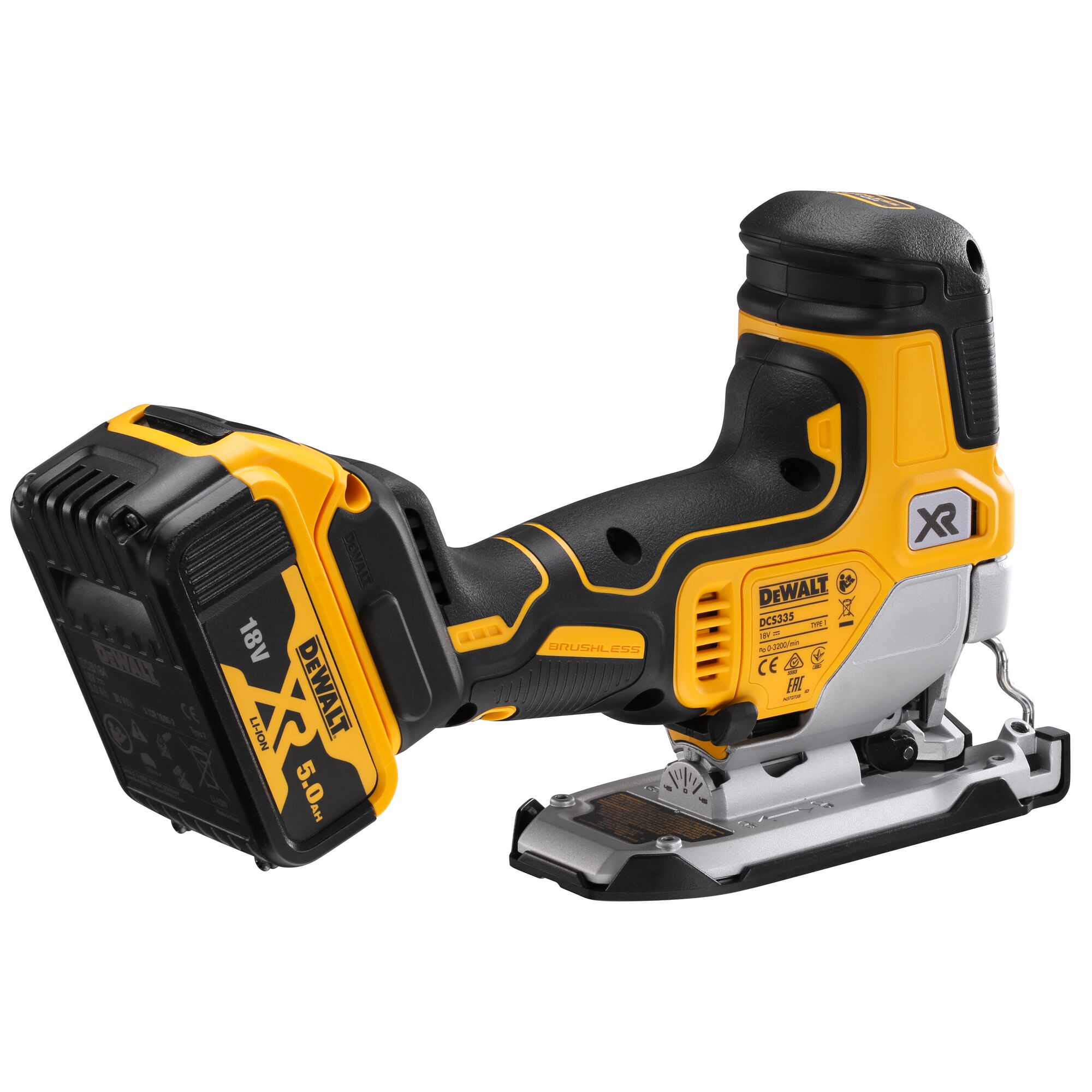 DEWALT Borstelloze Decoupeerzaag 18V XR (met 2x 5.0Ah accu en XR lader) 3 DEWALT Borstelloze Decoupeerzaag 18V XR (met 2x 5.0Ah accu en XR lader) - Afbeelding 3