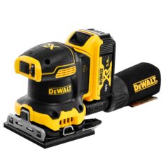 DEWALT Borstelloze Vlakschuurmachine 18V XR (in TSTAK koffer,met 2x 5.0 Ah accu en XR multilader)