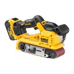 DEWALT Borstelloze Bandschuurmachine 18V XR 75mm (in TSTAK koffer, met 2x 5.0 Ah accu en XR multilader)