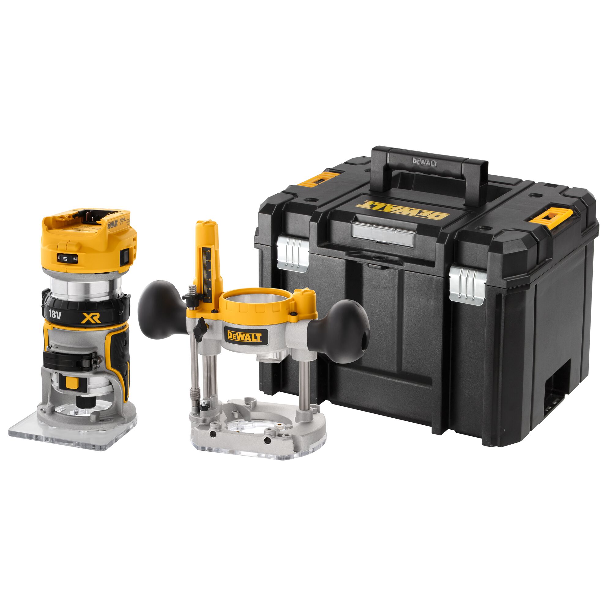 DEWALT Borstelloze Invalfrees 18V XR (in TSTAK koffer, zonder accu en lader) 1 DEWALT Borstelloze Invalfrees 18V XR (in TSTAK koffer, zonder accu en lader)