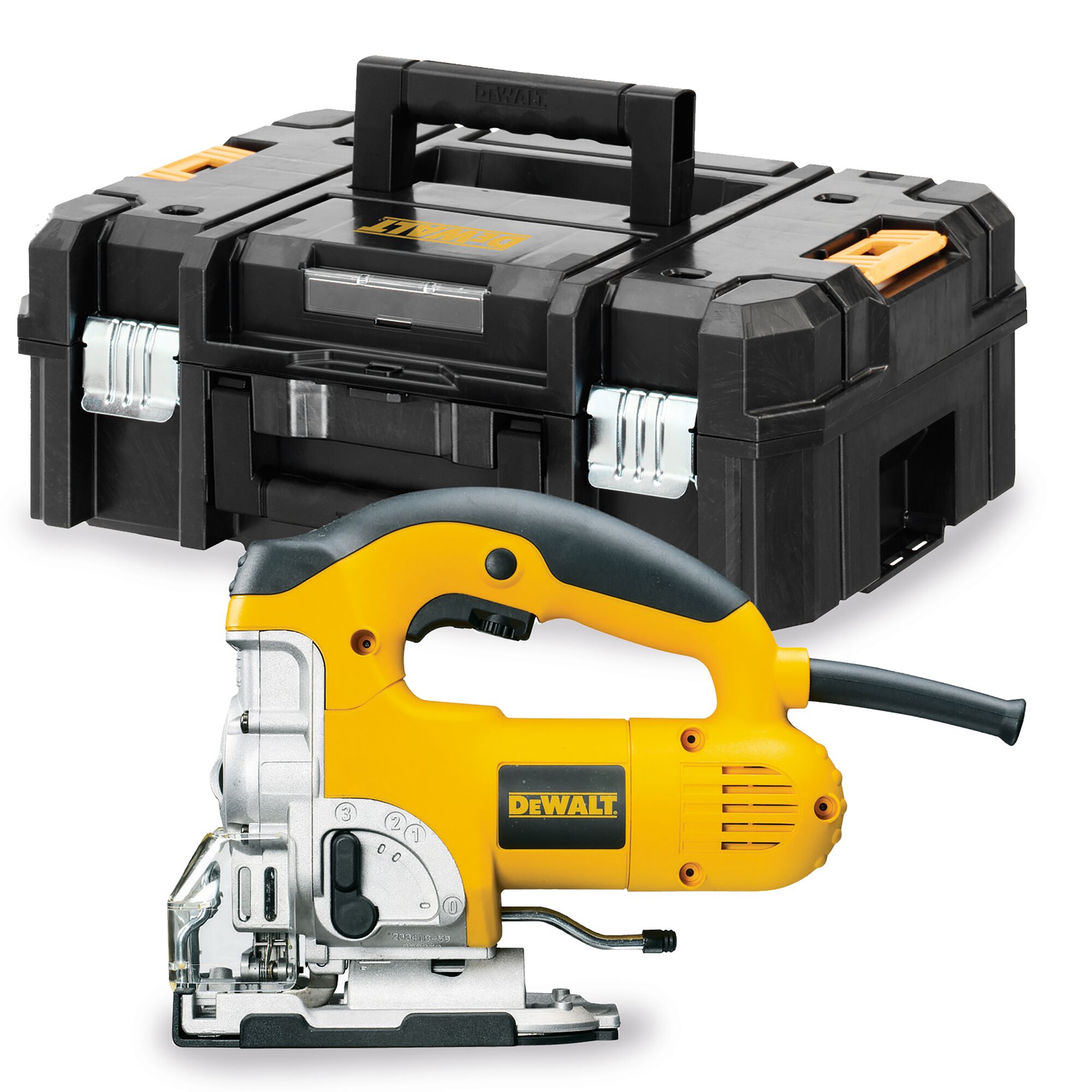 DEWALT Decoupeerzaag beugelgreep 701W (in TSTAK koffer) 1 DEWALT Decoupeerzaag beugelgreep 701W (in TSTAK koffer)