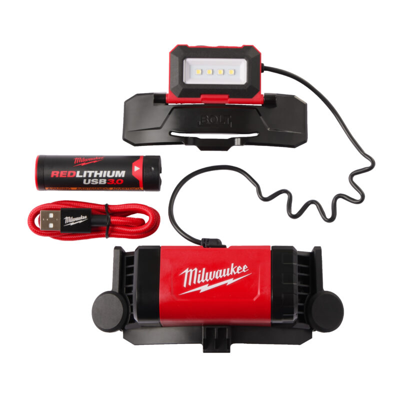 Milwaukee USB-oplaadbare BOLT-hoofdlamp 600 lumen 1 Milwaukee USB-oplaadbare BOLT-hoofdlamp 600 lumen