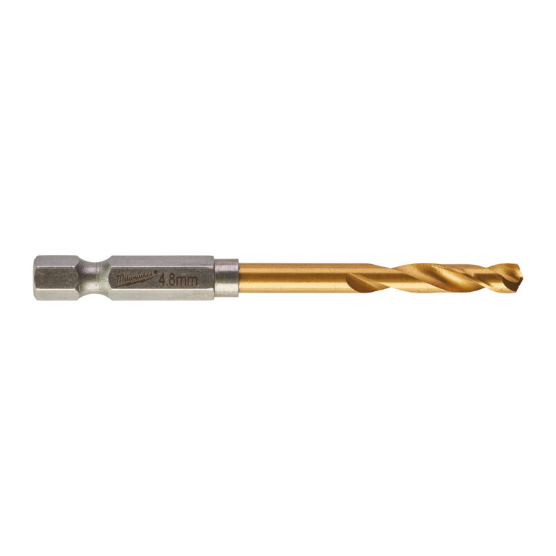 Milwaukee HSS-TiN Rood Hex 4,8 mm - 1 stuk 1 Milwaukee HSS-TiN Rood Hex 4,8 mm - 1 stuk