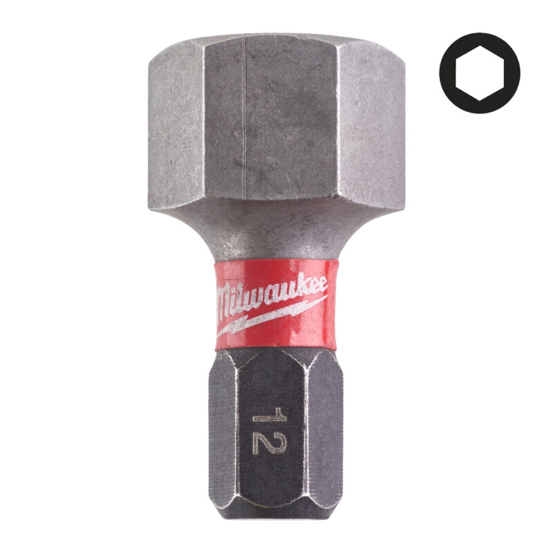 Milwaukee Hex 12 mm x 25 mm - 2st 1 Milwaukee Hex 12 mm x 25 mm - 2st