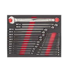 Milwaukee 27-delige foam inlay MAX BITE™ metrische combinatiesleutelset