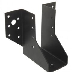Ophangbeugel met naar buiten staande flenzen - Zwarte afwerking SAE250/46/2PB